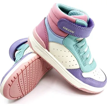 Dívčí polobotky Dívčí tenisky Geox J Washiba Pink / watersea 29, Vnitřní délka boty: 18,6 cm