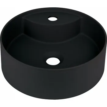 Umyvadlo Deante Umyvadlo na desku Silia ø36 cm - CQS NU4B, granit, černá