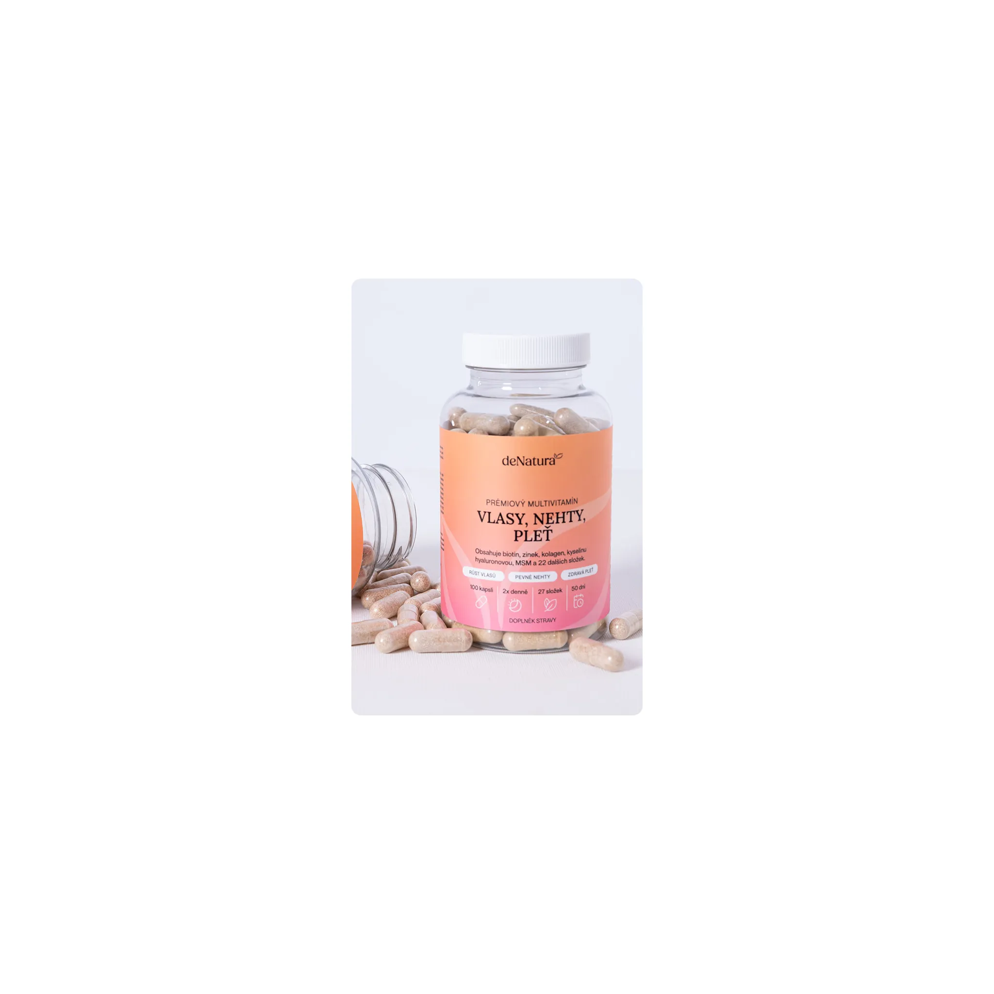 Fotografie 2 -  deNatura Prémiový vitamínový komplex Duo Pack 2x 100 cps.