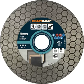 Řezný kotouč Craftomat Diamantový řezný kotouč Jolly Premium, ø 125 × 1,6 × 22,23 mm 6680026