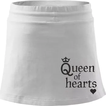 Dámská sukně Queen of hearts - Sportovní sukně - two in one - XS ( Bílá )