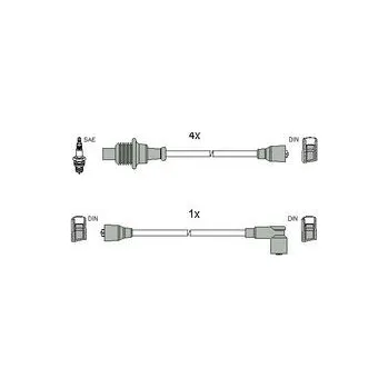 Zapalovací kabel Sada kabelů pro zapalování