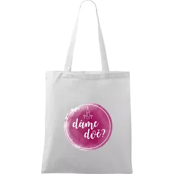 Dáme dvě? - Taška bavlněná - 42 x 38 cm ( Bílá )