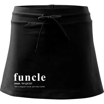 Dámská sukně Funcle - cooler uncle - Sportovní sukně - two in one - XS ( Černá )