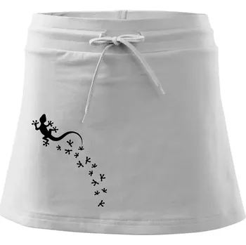 Dámská sukně Geocaching Gekoni - Sportovní sukně - two in one - XS ( Bílá )