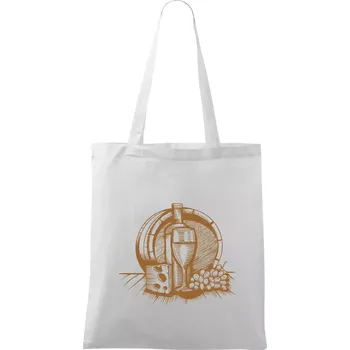 Sud vína - Taška bavlněná - 42 x 38 cm ( Bílá )