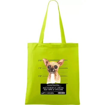 Lump a darebák čivava - Taška bavlněná - 42 x 38 cm ( Limetková )