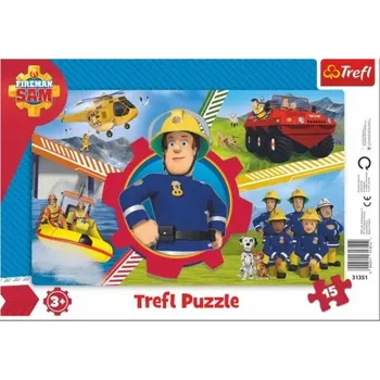Puzzle Trefl Požárník Sam 15 dílků