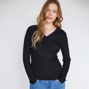 Reserved - Halenka s příměsí viskózy - černý - 446GS-99X - 446GS-99X-S