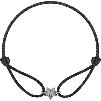 Náramek Diamantový náramek se šňůrkou Adorable Star