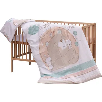 Dětská postýlka Scarlett Dětská postýlka s kompletní výbavou, 120 x 60 cm, Eri