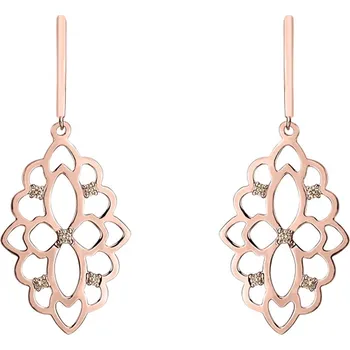 Náušnice Náušnice s hnědými diamanty Folk Heritage