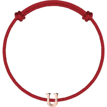 Náramek Diamantový náramek se šňůrkou Flat Line U