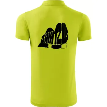 Pánská košile Shih-tzu - nápis v těle - Polokošile Victory sportovní (dresovina) - 3XL ( Limetková )