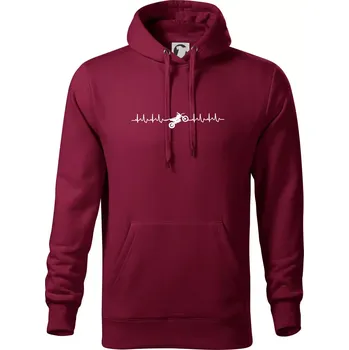 Pánská mikina Enduro EKG - Mikina pánská Cape s kapucí - 2XL ( Garnet )