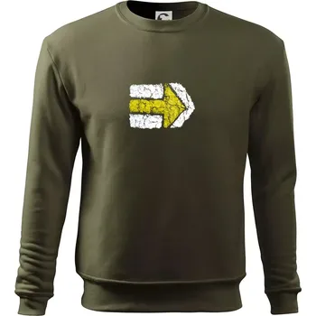 Pánská mikina Párová turistická značka žlutá - Mikina Essential pánská - XL ( Military )