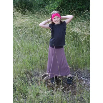 Dívčí sukně Ebbie Dětská sukně dlouhá mačkaná viskóza - KOSATEC Velikost: 6 - 8 let