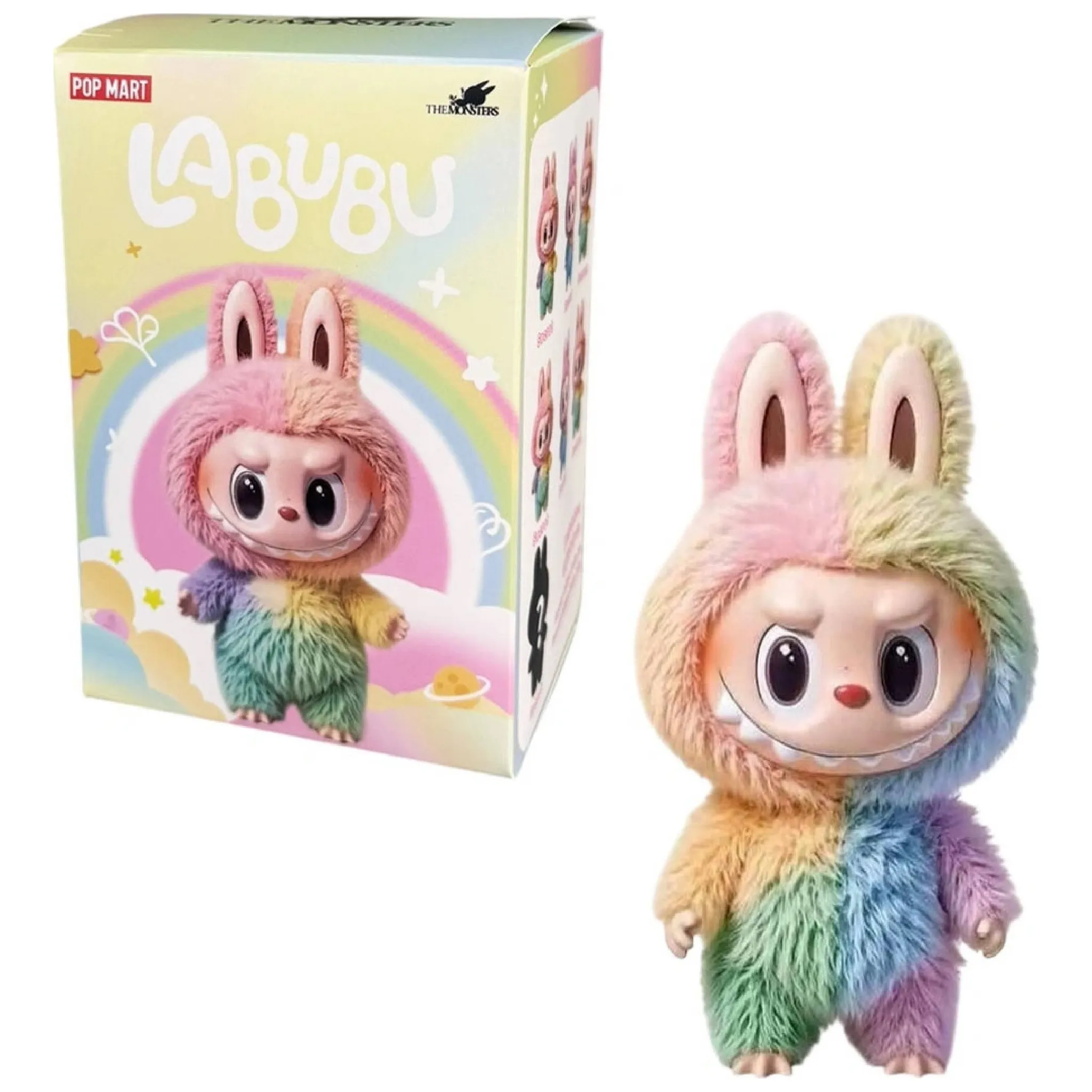 Fotografie 1 - Plyšák Figurka ve stylu Labubu The Monsters V4 Rainbow Edition Blind Box 16 cm