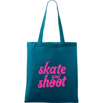 Biatlon skate and shoot růžová - Taška bavlněná - 42 x 38 cm ( Petrolejová )