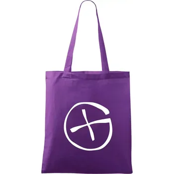 Geocachka - Taška bavlněná - 42 x 38 cm ( Fialová )