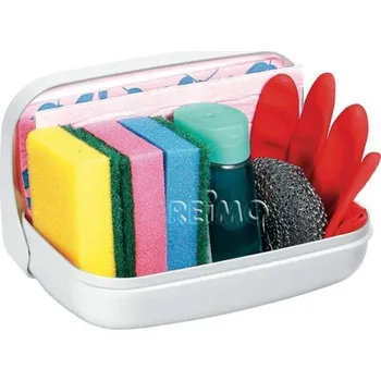 Příslušenství ke karavanu Nádoba na houbičky a drátěnku, bílá