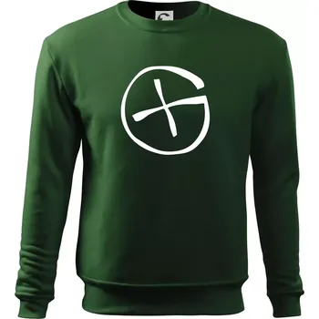 Geocachka - Mikina Essential dětská - 158 cm/12 let ( Lahvově zelená )