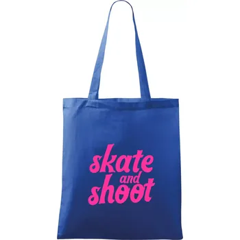 Nákupní taška Biatlon skate and shoot růžová - Taška bavlněná - 42 x 38 cm ( Královská modrá )