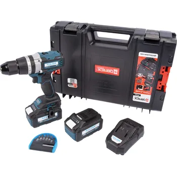 XTLINE XT102805-2B2B / Aku vrtačka s příklepem 18 V 70 Nm, 2 baterie, nabíječka, box 70 Nm