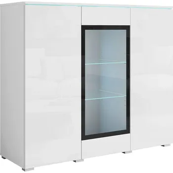 Komoda P & B VYSOKÁ KOMODA, bílá, vysoce lesklá bílá, 120/103,3/39,5 cm - 002778000209