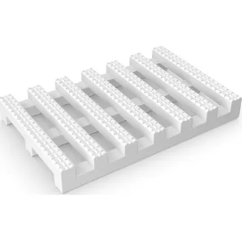 Rohožka Protiskluzová rohož Roofmate pro ploché střechy a visuté lávky 1,22 x 10 m - Bílá