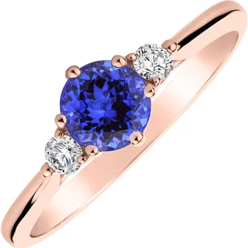 Prsten Prsten s tanzanitem a diamanty Midnight Serenity