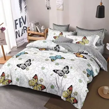 Povlečení Povlečení OPRAH HAPPY BUTTERFLIES 3-dílná souprava 140x200 cm