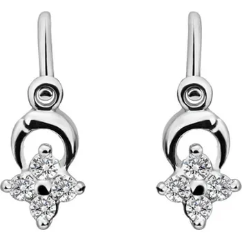 Náušnice Dětské náušnice s diamanty Flower