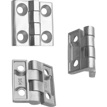 Stavební výplň Onpira Nerezový dveřní pant leštěný hranatý čep Rozměr: 60x60 mm