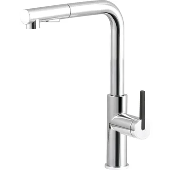 Vodovodní baterie Deante Dřezová baterie Momi s výsuvnou sprškou - BKM 073M