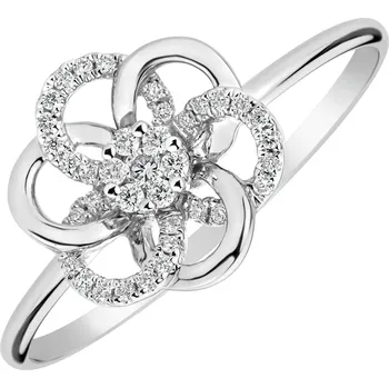 Prsten Prsten s diamanty Flower