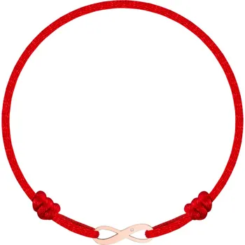 Náramek Dětský diamantový náramek se šňůrkou Infinity