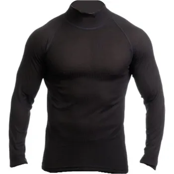 Pánské oblečení NANOSPOL triko COOL dlouhý rukáv stojáček pánské DARK BLUE - 2XL