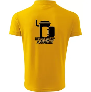Pánská košile Nespěchat a kouřit - Polokošile pánská Pique Polo 203 - XL ( Žlutá )