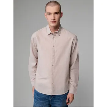 Pánské oblečení Košile ze směsi lnu - XL - House - béžová - 470GM-08X