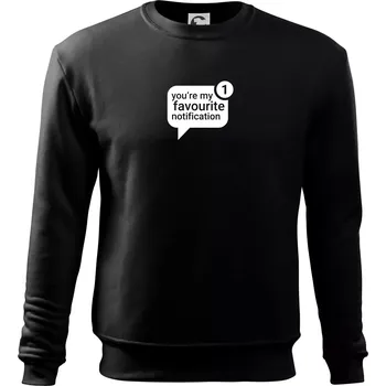 Chlapecké tričko You're my favourite notification - Mikina Essential dětská - 146 cm/10 let ( Černá )