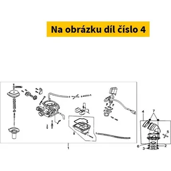 Palivový systém pro motocykl SYM Příruba motoru Symphony ST 15-16 1711A-AR1-000