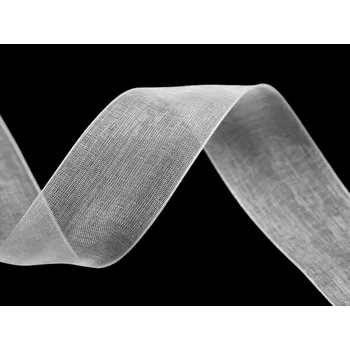 Monofilová stuha šíře 28 mm, barva 1 (01) bílá