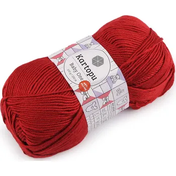 Příze Pletací příze Baby One 100 g, barva 3 (125) červená
