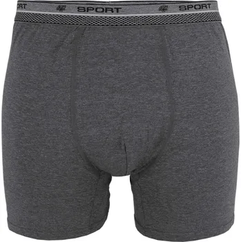 Pánské spodní prádlo Mirko boxerky s dlouhou nohavičkou 2573 3XL šedá