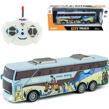 autodráha RC Autobus zájezdový na dálkové ovládání 27MHz na baterie Světlo