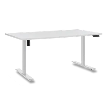 Nábytek Antares Silent - výškově nastavitelný stůl - 1600 x 800 mm, matně bílý / bílý