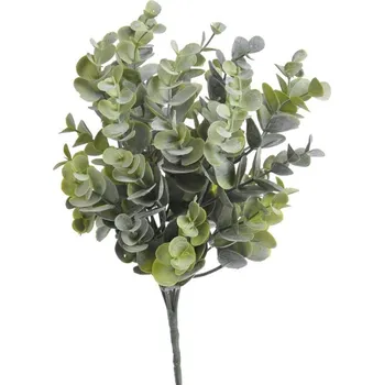 umělá květina Umělý eucalyptus zaprášený - zelená