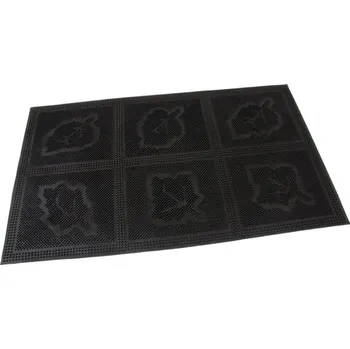 Rohožka Gumová vstupní kartáčová rohož Leaves - 75 x 45 x 0,6 cm