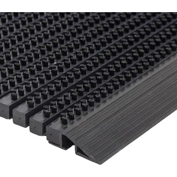 Rohožka Černá hliníková venkovní rohož 60 x 90 cm